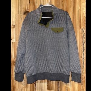 Dark Gray Quilted sweatshirt